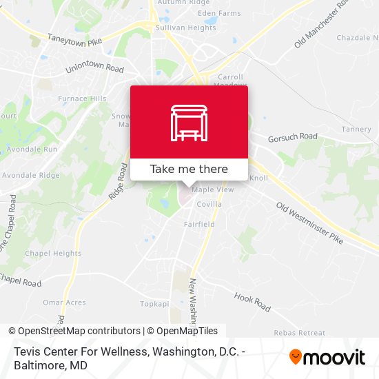 Tevis Center For Wellness map