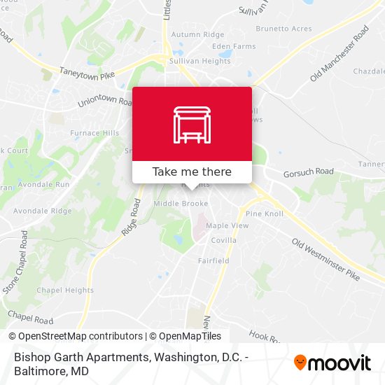 Bishop Garth Apartments map