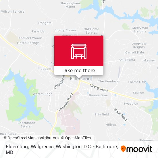 Mapa de Eldersburg Walgreens