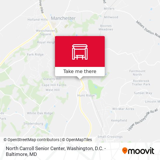 North Carroll Senior Center map