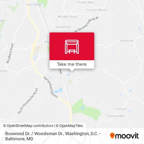 Mapa de Boxwood Dr. / Woodsman Dr.