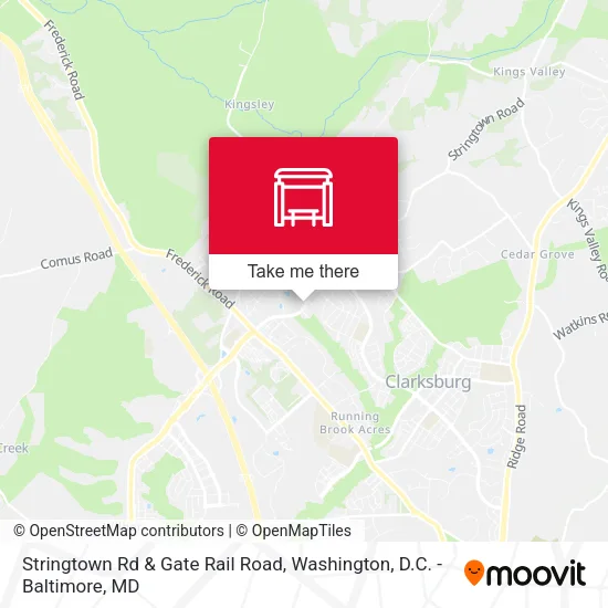 Stringtown Rd & Gate Rail Road map