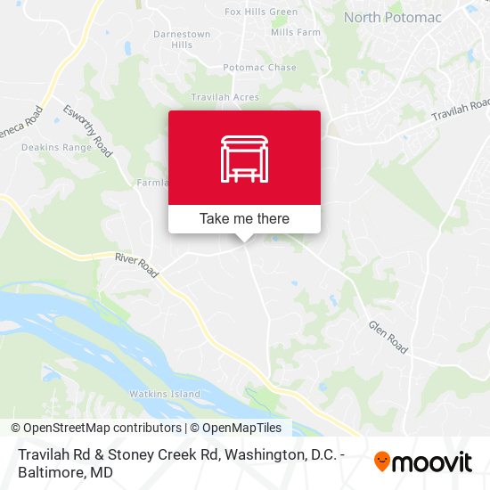 Mapa de Travilah Rd & Stoney Creek Rd