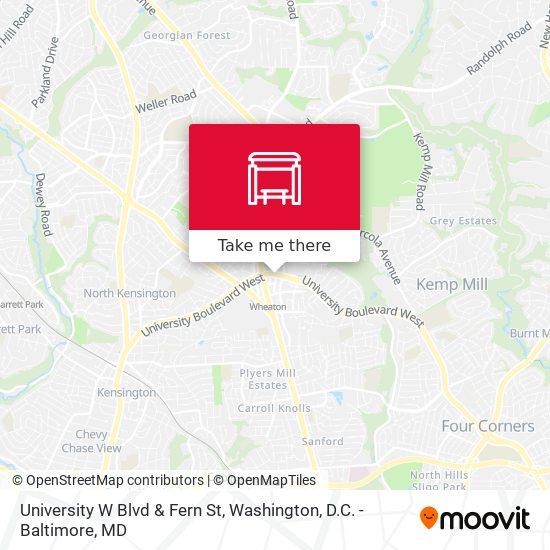 Mapa de University W Blvd & Fern St