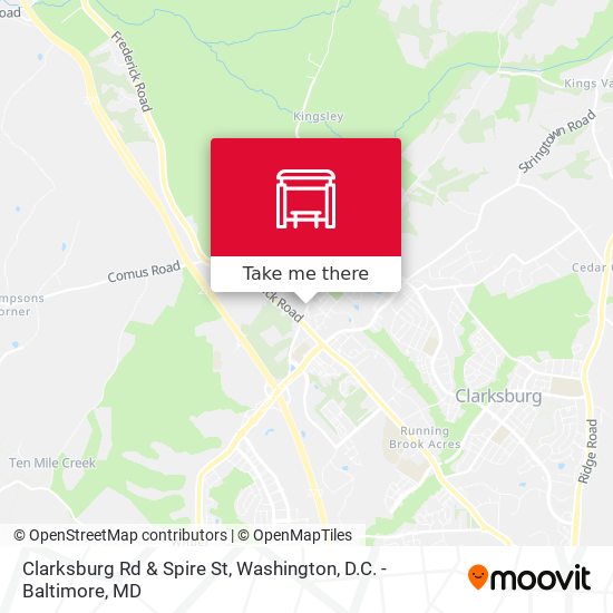 Clarksburg Rd & Spire St map