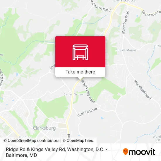 Ridge Rd & Kings Valley Rd map