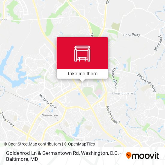 Mapa de Goldenrod Ln & Germantown Rd