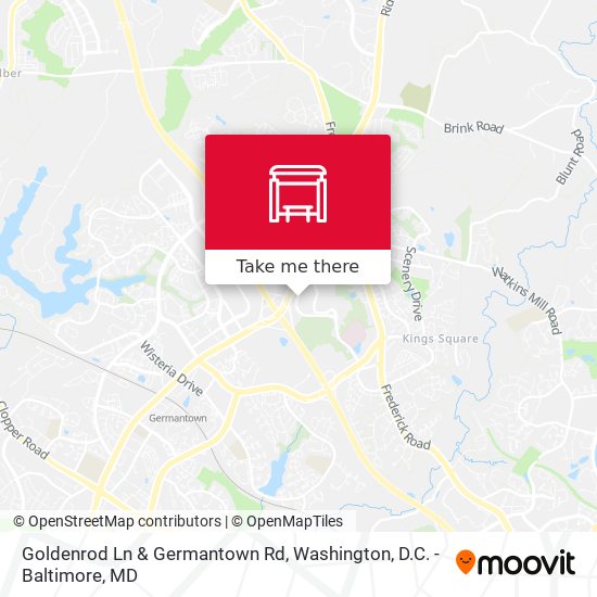 Goldenrod Ln & Germantown Rd map