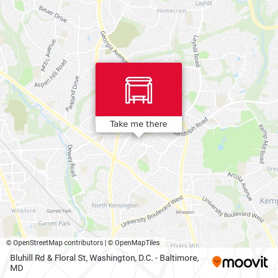 Bluhill Rd & Floral St map