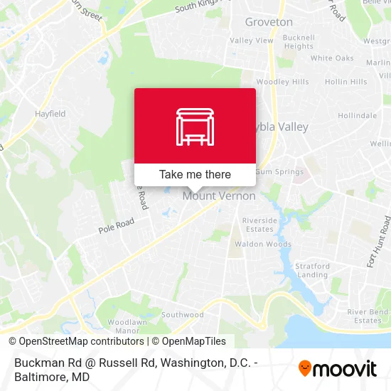 Buckman Rd @ Russell Rd map