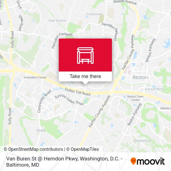 Van Buren St @ Herndon Pkwy map