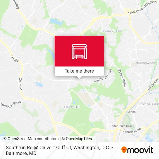 Southrun Rd @ Calvert Cliff Ct map