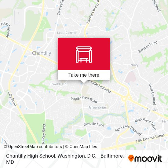 Chantilly High School map