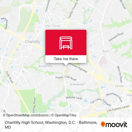 Mapa de Chantilly High School