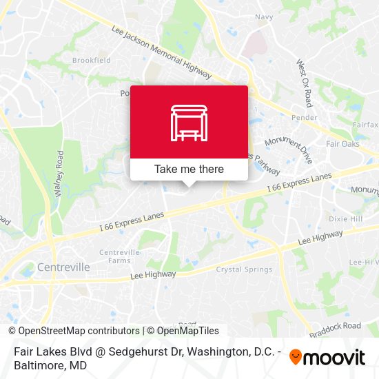 Fair Lakes Blvd @ Sedgehurst Dr map