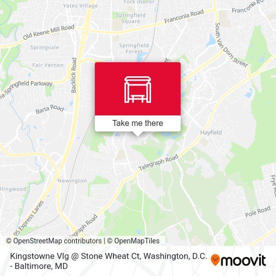 Mapa de Kingstowne Vlg @ Stone Wheat Ct