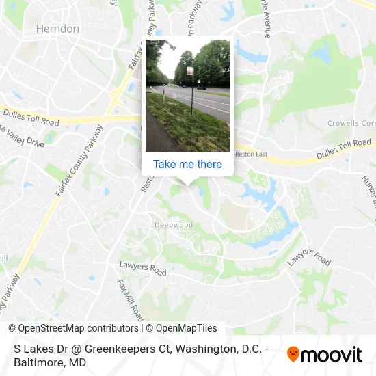 S Lakes Dr @ Greenkeepers Ct map