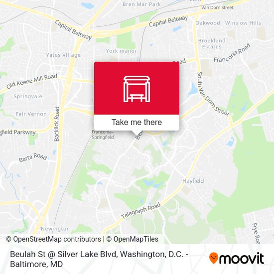 Beulah St @ Silver Lake Blvd map