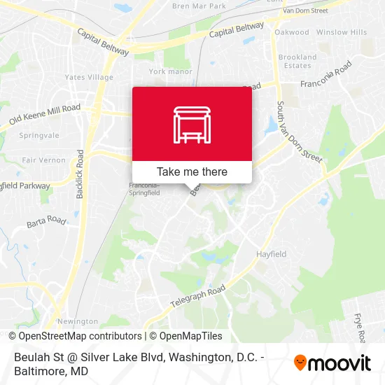 Beulah St @ Silver Lake Blvd map