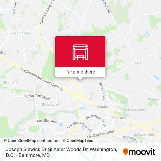 Joseph Siewick Dr @ Alder Woods Dr map