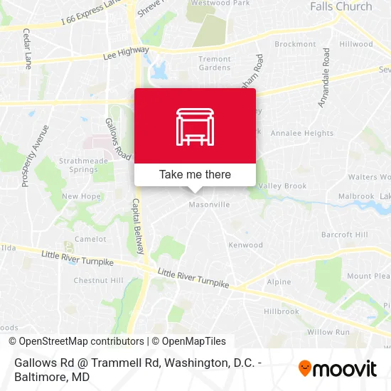 Gallows Rd @ Trammell Rd map