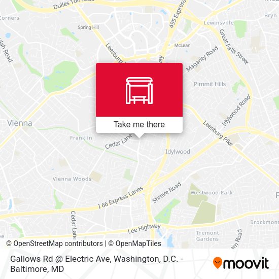 Gallows Rd @ Electric Ave map