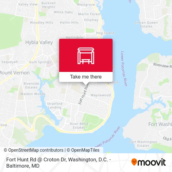 Fort Hunt Rd @ Croton Dr map