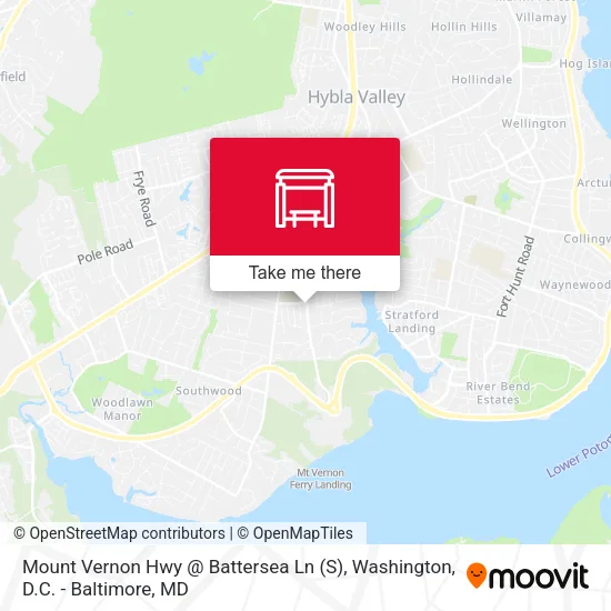 Mount Vernon Hwy @ Battersea Ln (S) map