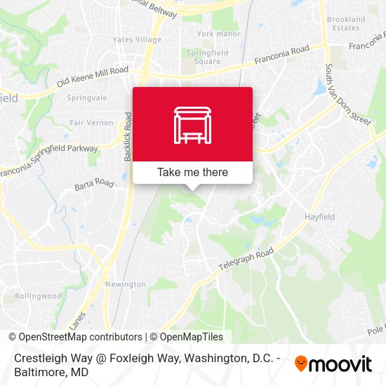 Mapa de Crestleigh Way @ Foxleigh Way