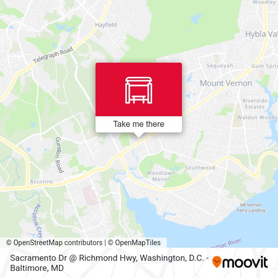 Sacramento Dr @ Richmond Hwy map