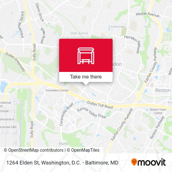 1264 Elden St map