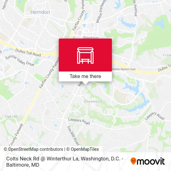 Colts Neck Rd @ Winterthur La map