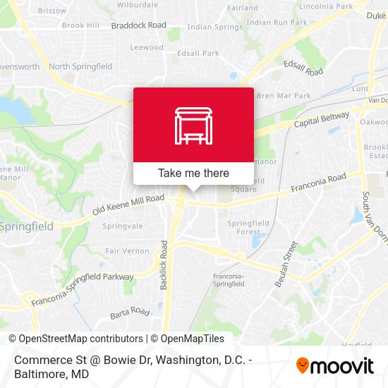 Commerce St @ Bowie Dr map