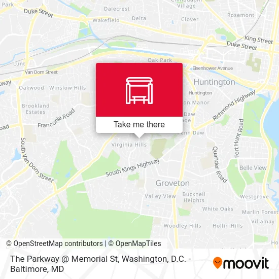The Parkway @ Memorial St map