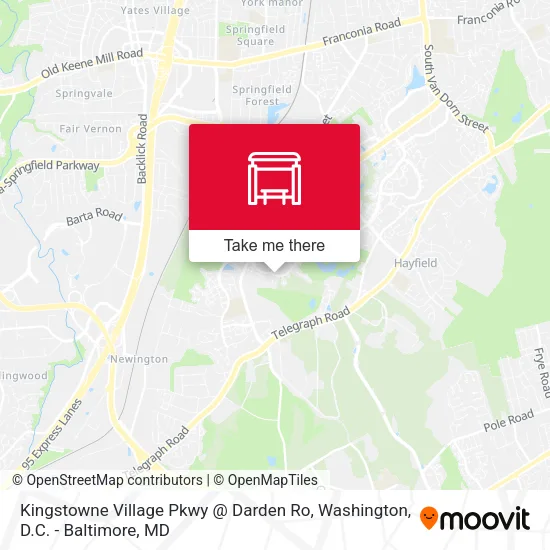 Kingstowne Village Pkwy @ Darden Ro map