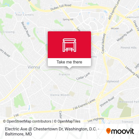 Mapa de Electric Ave @ Chestertown Dr