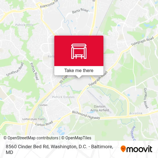 8560 Cinder Bed Rd map