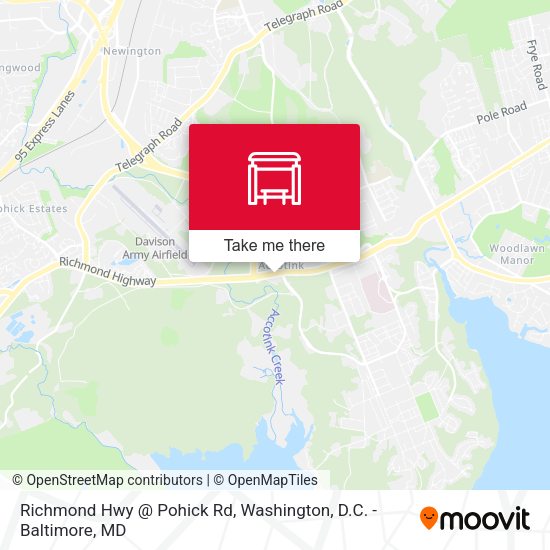 Mapa de Richmond Hwy @ Pohick Rd