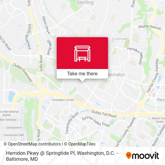 Herndon Pkwy @ Springtide Pl map