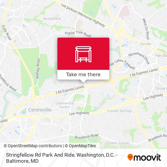 Stringfellow Rd Park And Ride map