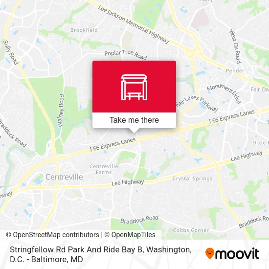 Mapa de Stringfellow Rd Park And Ride Bay B