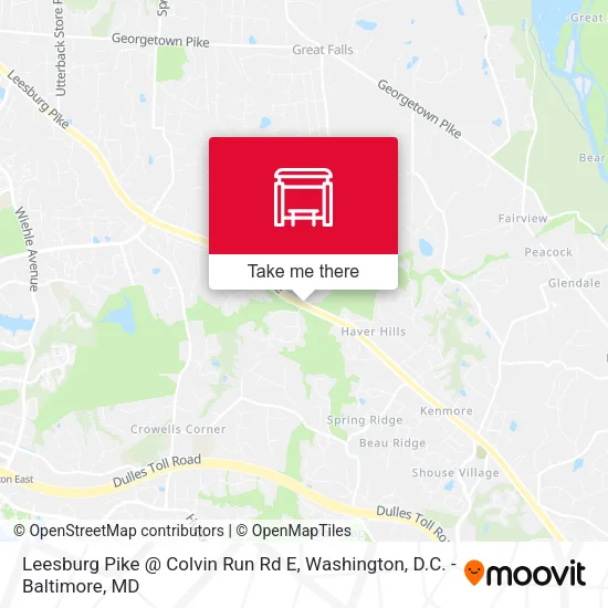 Leesburg Pike @ Colvin Run Rd E map