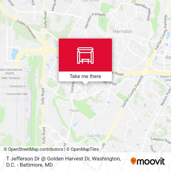 T Jefferson Dr @ Golden Harvest Dr map