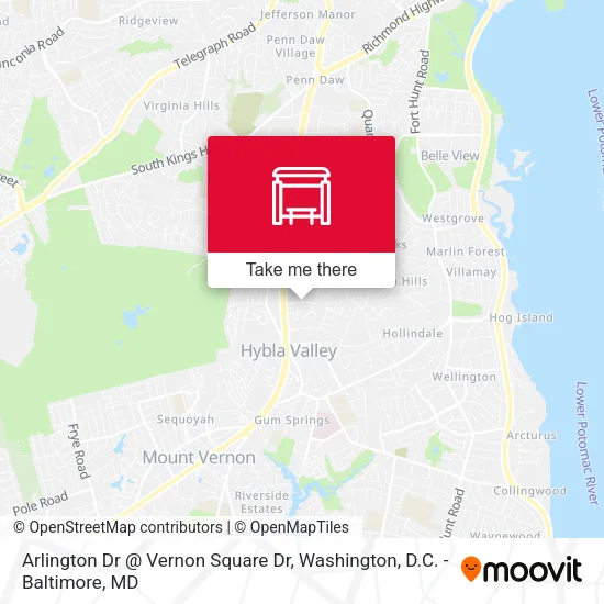 Arlington Dr @ Vernon Square Dr map