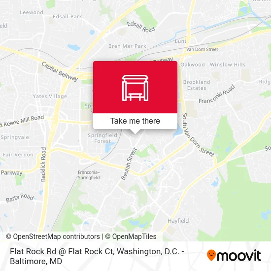 Flat Rock Rd @ Flat Rock Ct map