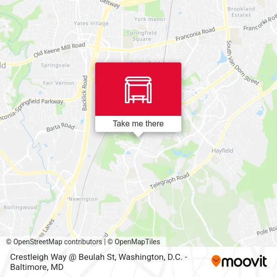 Crestleigh Way @ Beulah St map