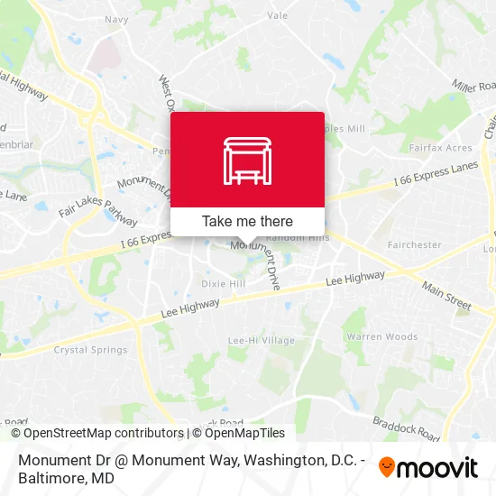 Mapa de Monument Dr @ Monument Way