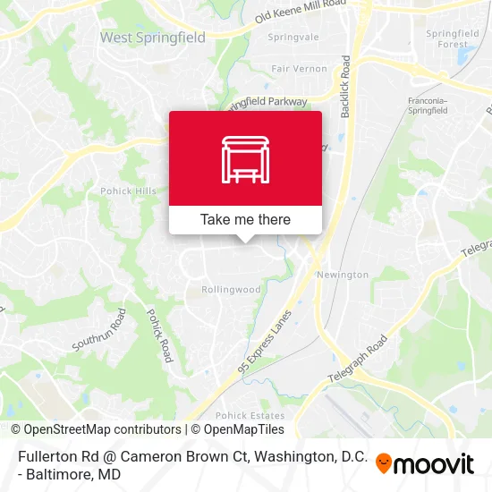 Fullerton Rd @ Cameron Brown Ct map