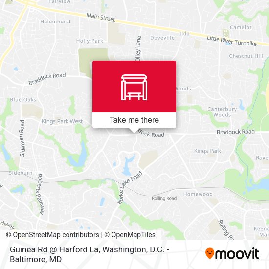 Guinea Rd @ Harford La map