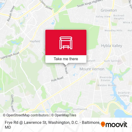 Frye Rd @ Lawrence St map